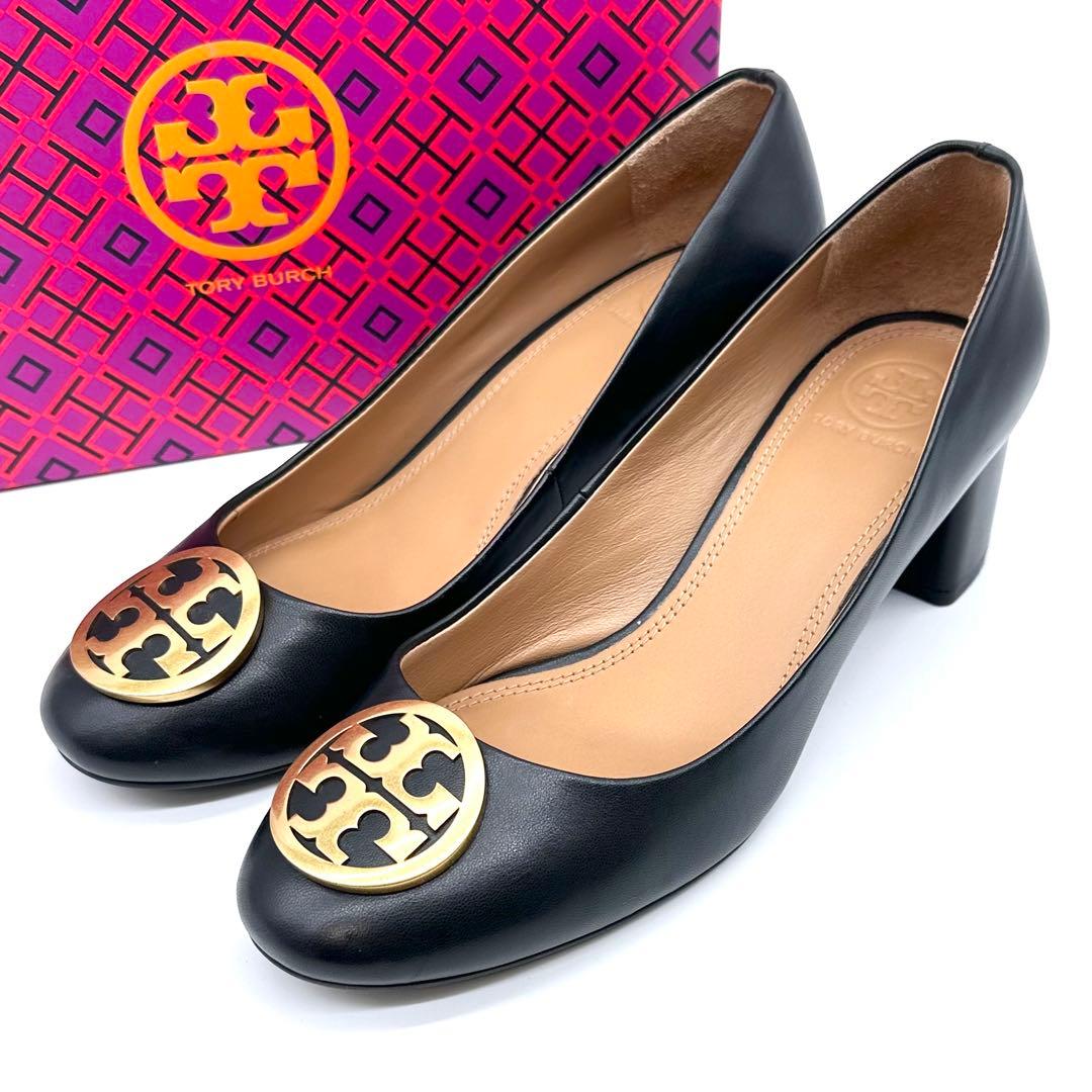 ほぼ未使用✨トリーバーチ BENTON レザー パンプス サークルロゴ 24cm ほぼ未使用✨トリーバーチ BENTON レザー パンプス サークルロゴ 24cm