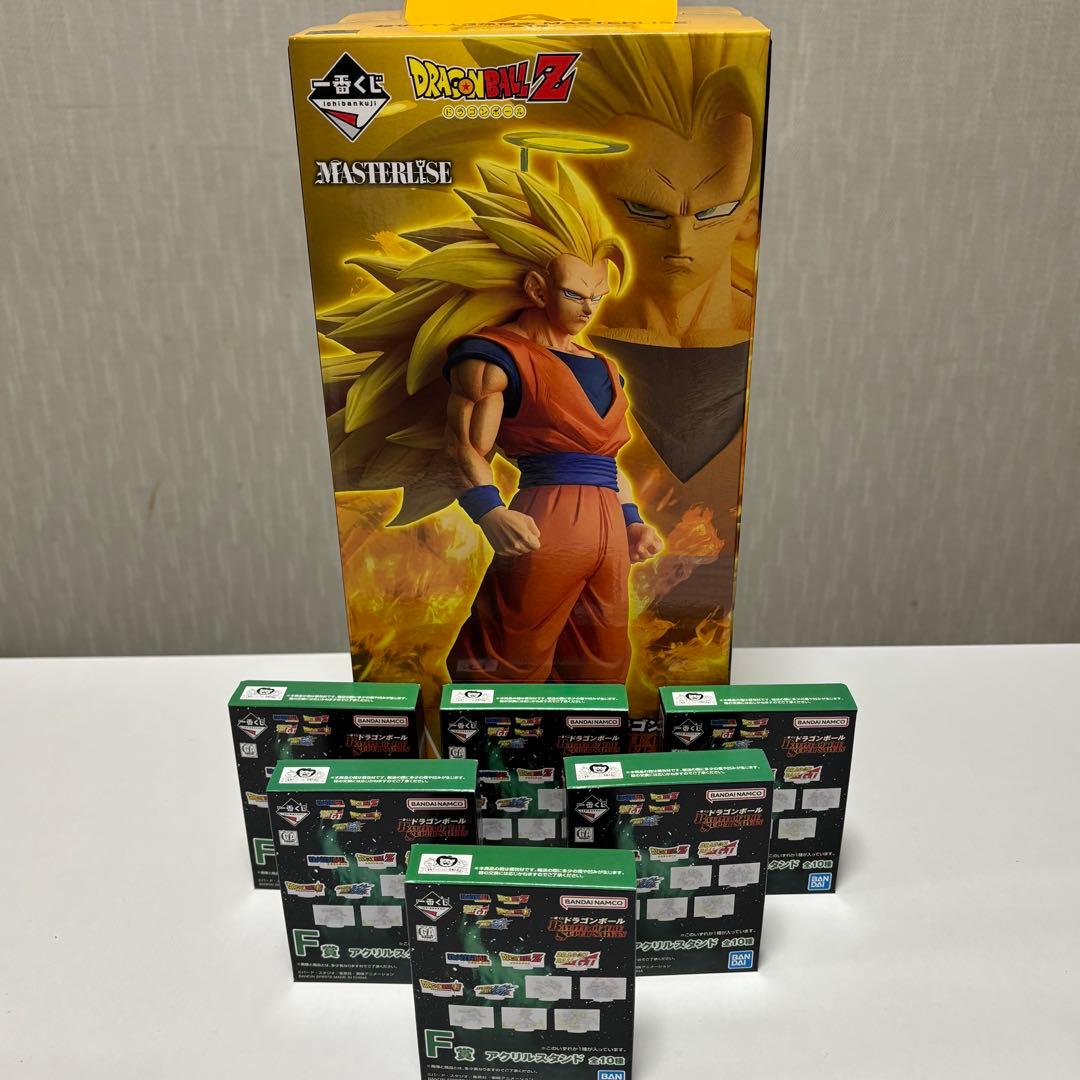 一番くじ ドラゴンボール A賞 サイヤ人3 孫悟空 フィギュア +F賞未開封6個 ドラゴンボール」新作一番くじがアツい！「超サイヤ人3孫悟空」や