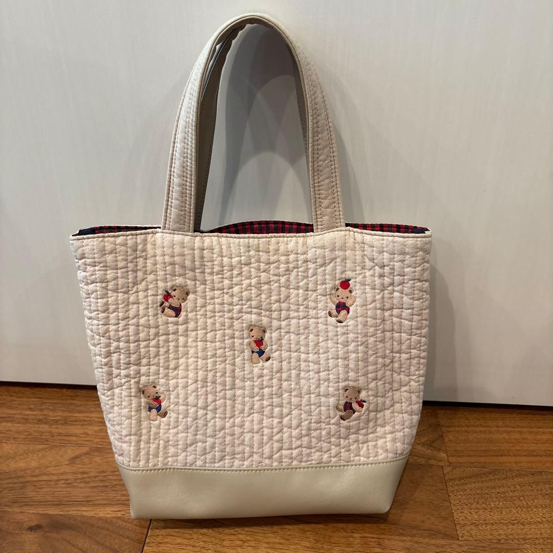 familiar x pionunnal コラボハンドバッグ move ベージュ - メルカリ