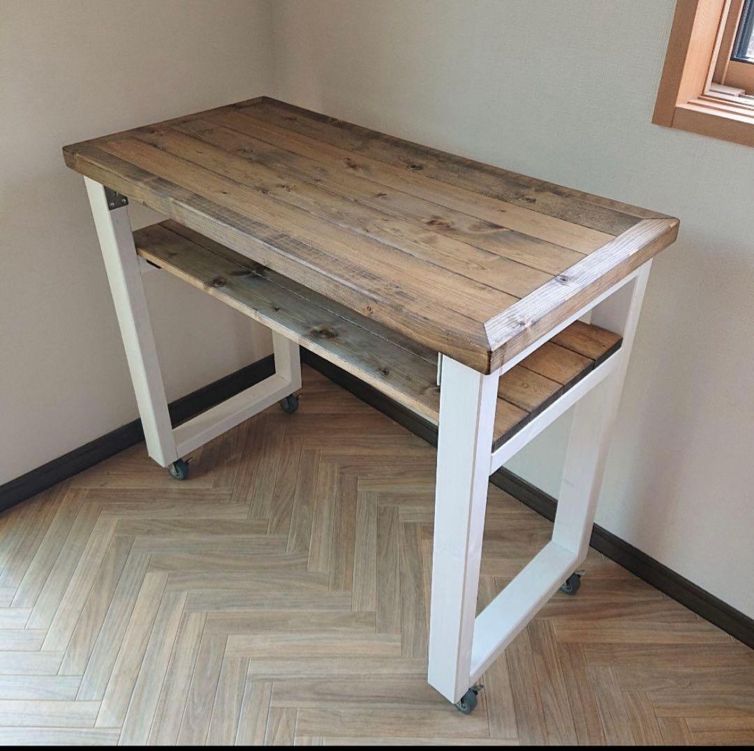 ネイル付きテーブル 7BEAUTY（7ビューティー） ネイル テーブル 2口コンセント付 幅70×奥行