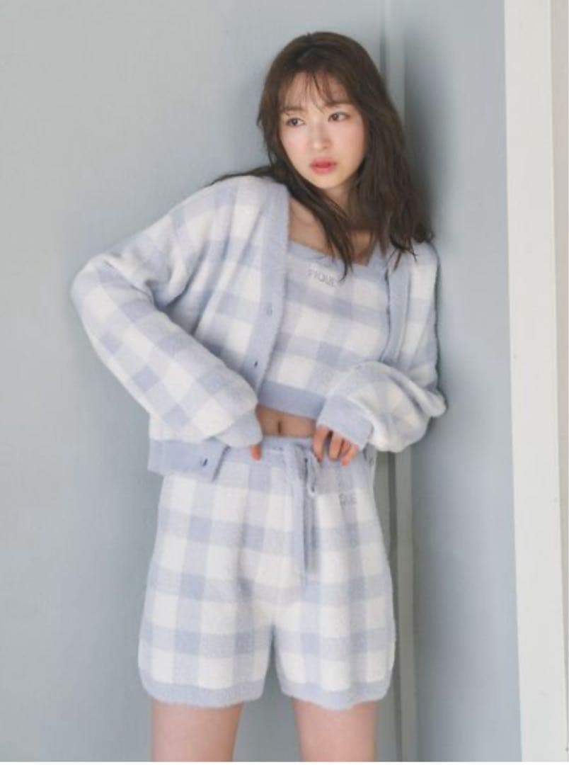 gelato pique チェック柄ルームウェア 3点セット gelato pique（ジェラートピケ）の「【ONLINE限定】チェック柄プル