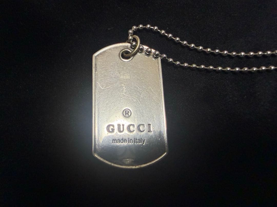 GUCCI ドッグタグ ネックレス - メルカリ