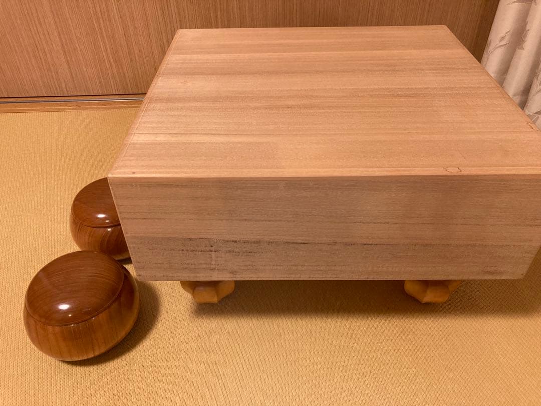 囲碁 碁盤 碁石 セット 楽天市場】囲碁セット 木製9路盤セット（ガラス碁石桜・プラ透明箱