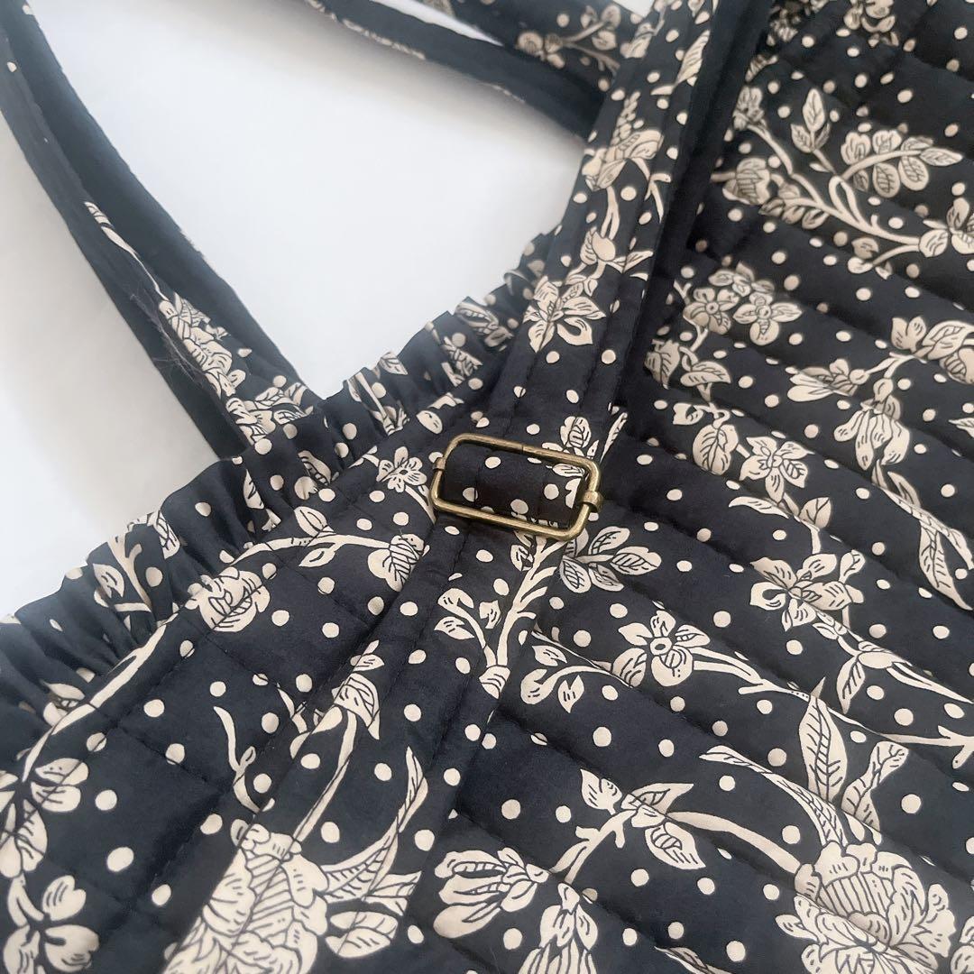 josh.k様オーダー キルトフリル特大トートバッグ マロリー 黒の通販