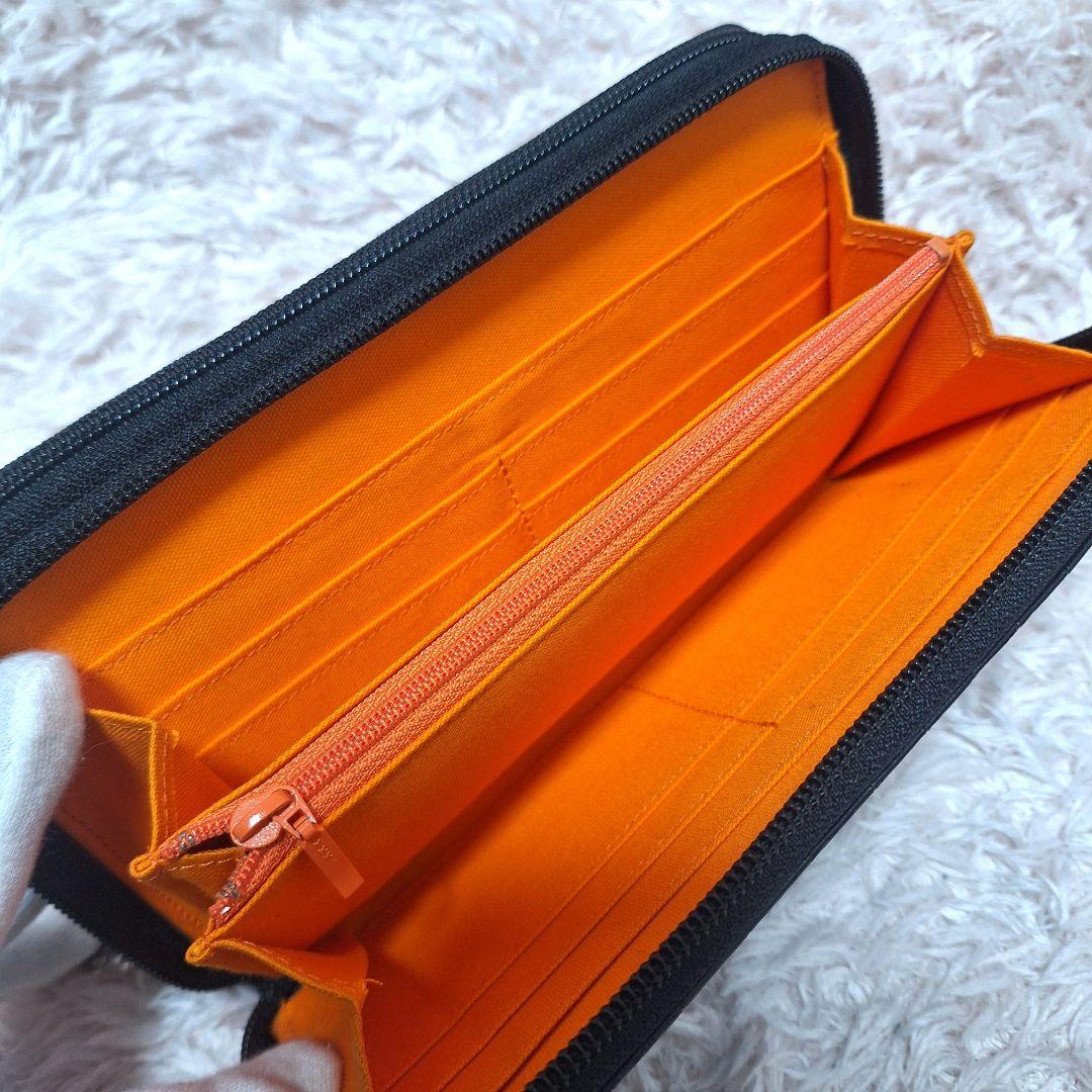 CASTELBAJAC 型押し クロコ 長財布 ダブルジップ オーガナイザー