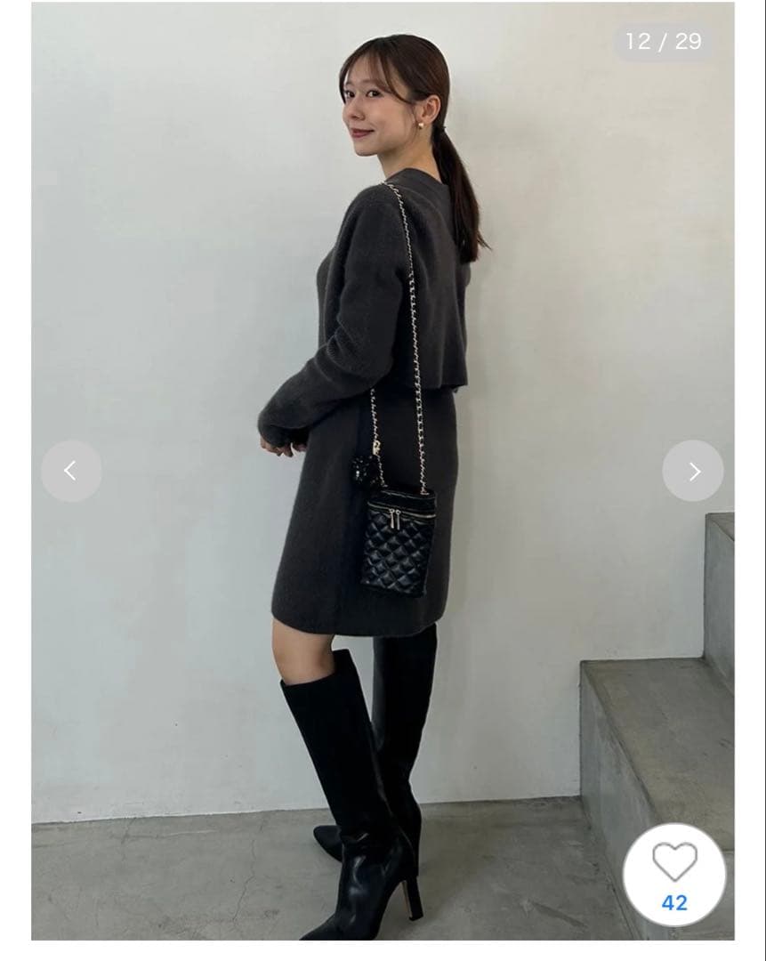 snidel ミニワンピース ノースリーブ ショートカーディガン set