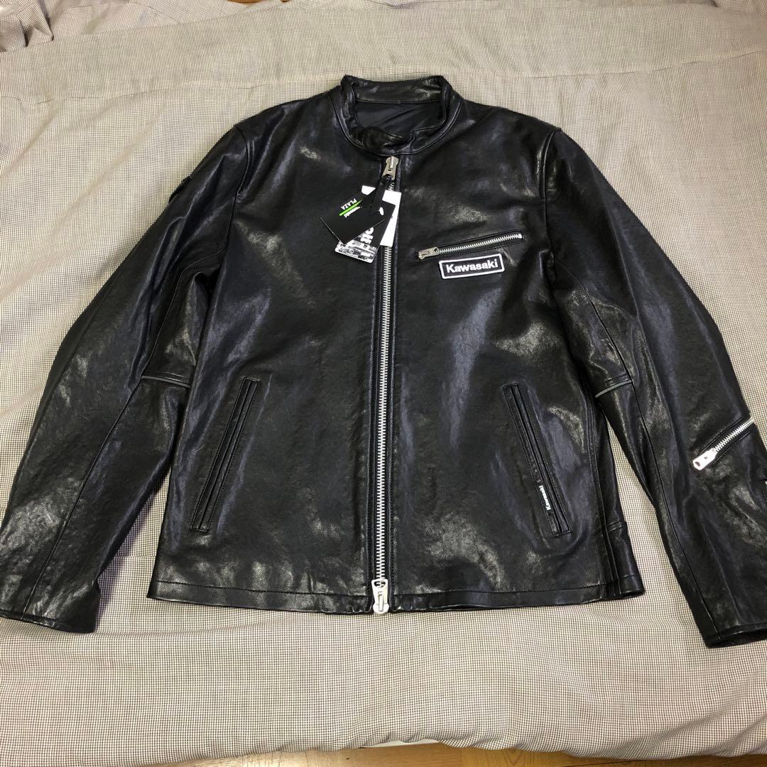 kawasaki✖️schott ライディングレザージャケット - メルカリ