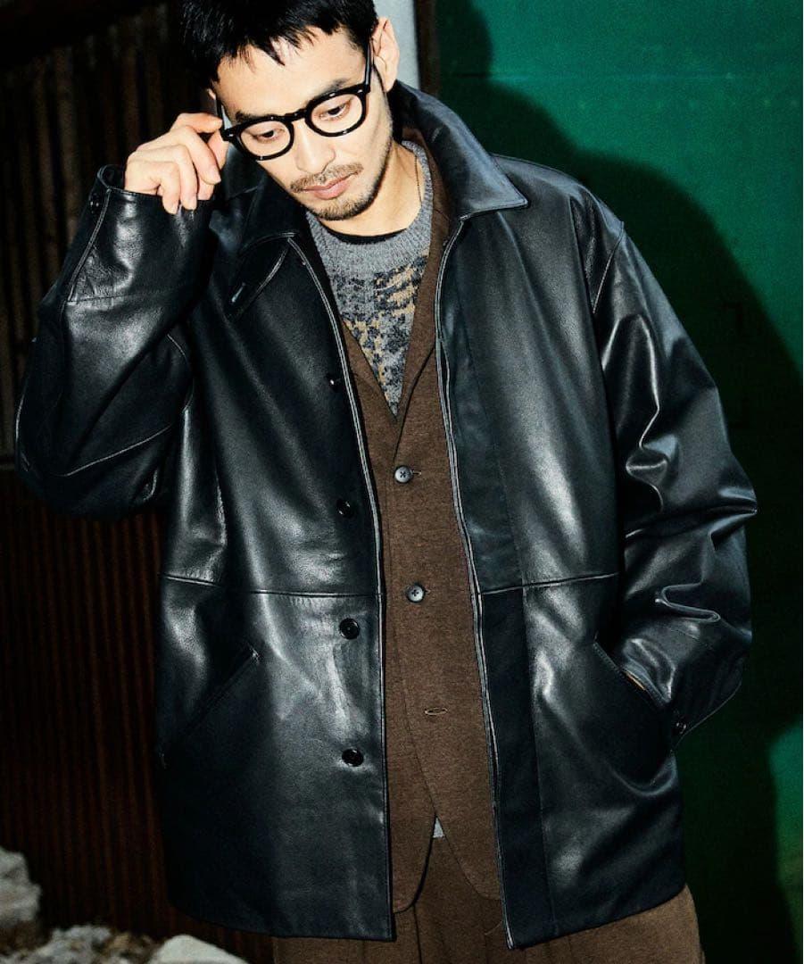 FREAK'S STORE Calf Leather ミニマル カーコート FREAK'S STORE/Calf Leather ミニマル カーコート｜Daytona Park