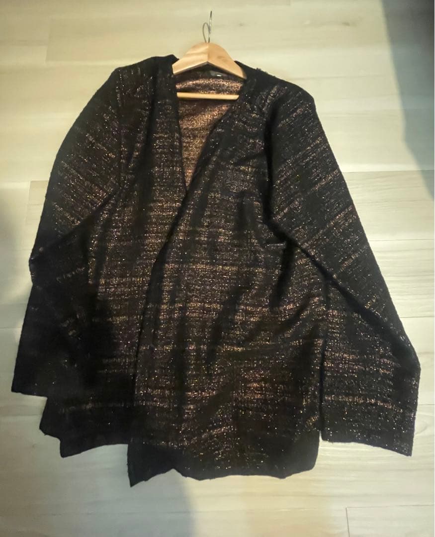 Needles ラメカーディガン　L ゴールド　ブラウン Needles ラメカーディガン L ゴールド ブラウン - メルカリ