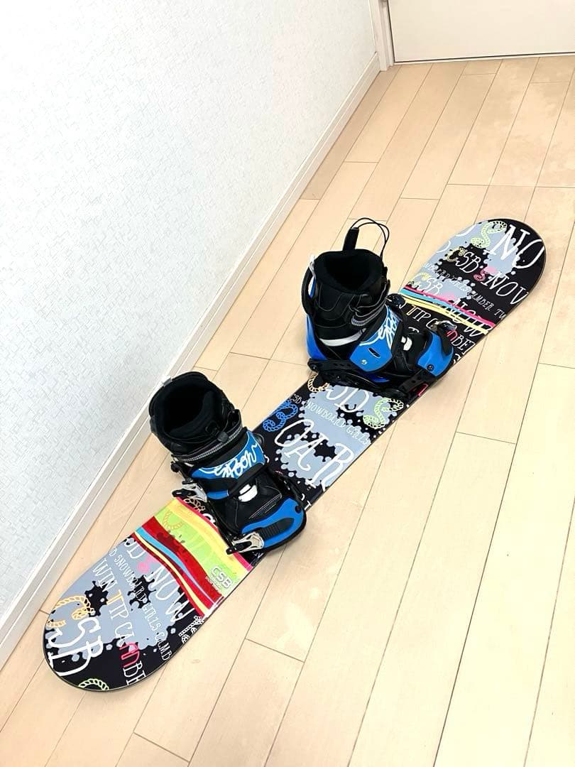 120cm スノーボード3点セット ブーツ23.0cmキッズ子供用 大阪手渡可！