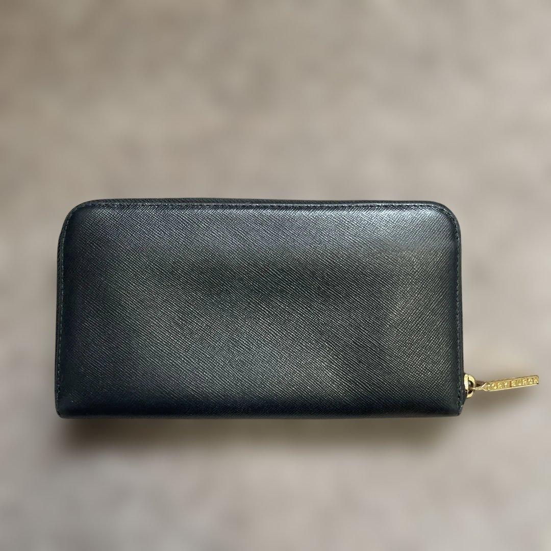 Tory Burch ブラックレザー 長財布 - メルカリ