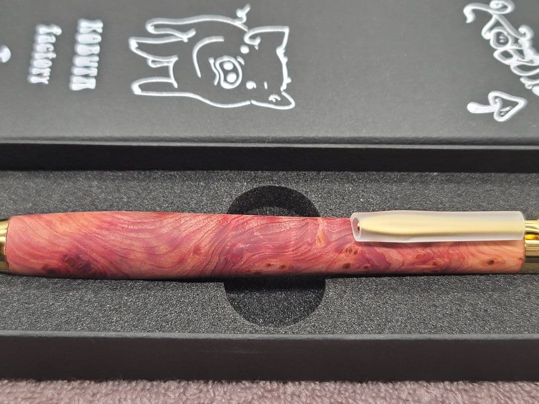 新品 こぶた工房 タクサスフロリニーバー 極上杢 シャープペンシル0.5