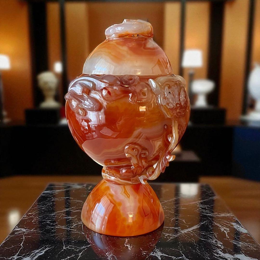 瑪瑙　メノウ瓶 天然瑪瑙　厄除け置物　中国伝統工芸 大型 瑪瑙 龍虎灰皿 : 中国貿易公司ctcオンラインショップ - 通販 - Yahoo