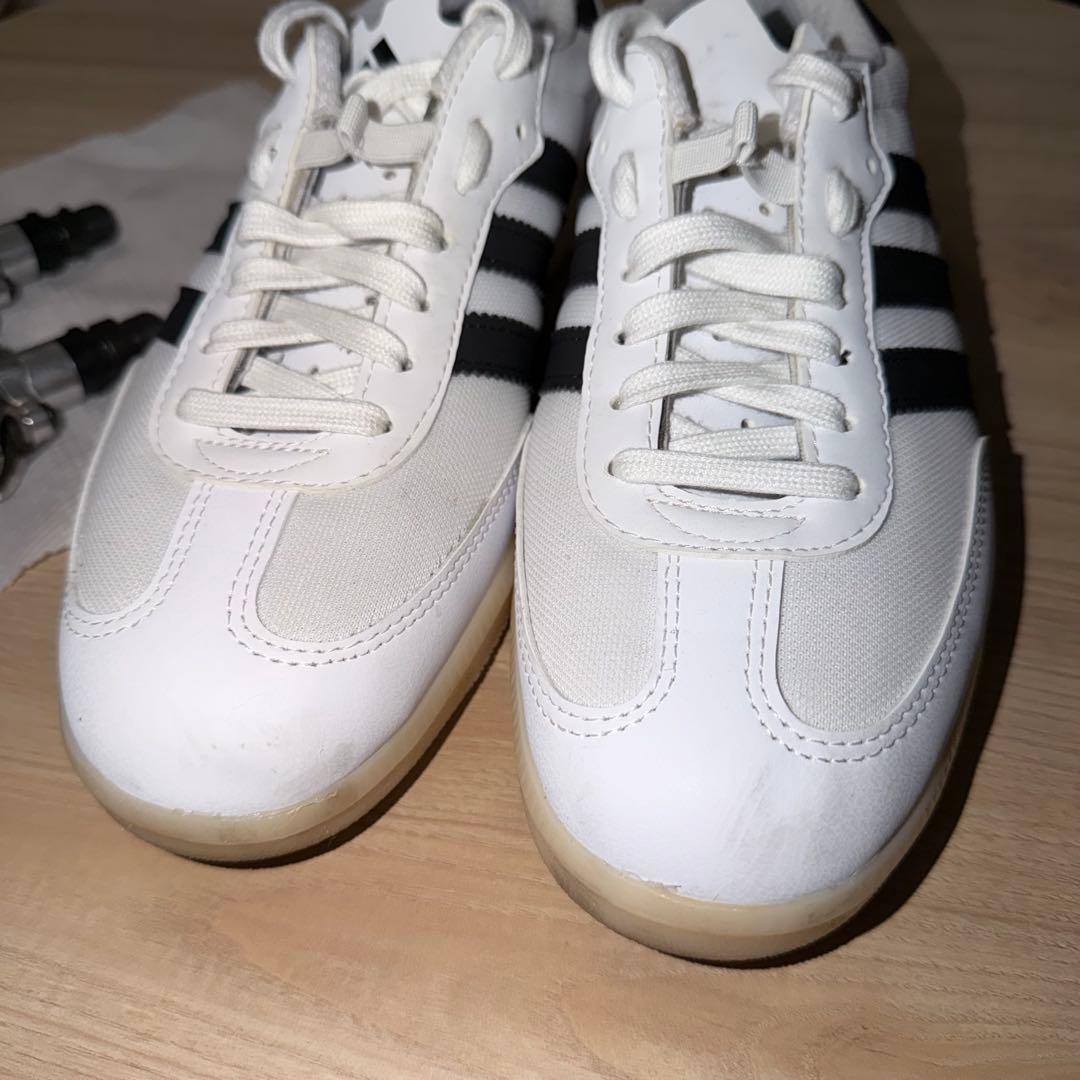 adidas velosamba white SPDペダルセット - メルカリ