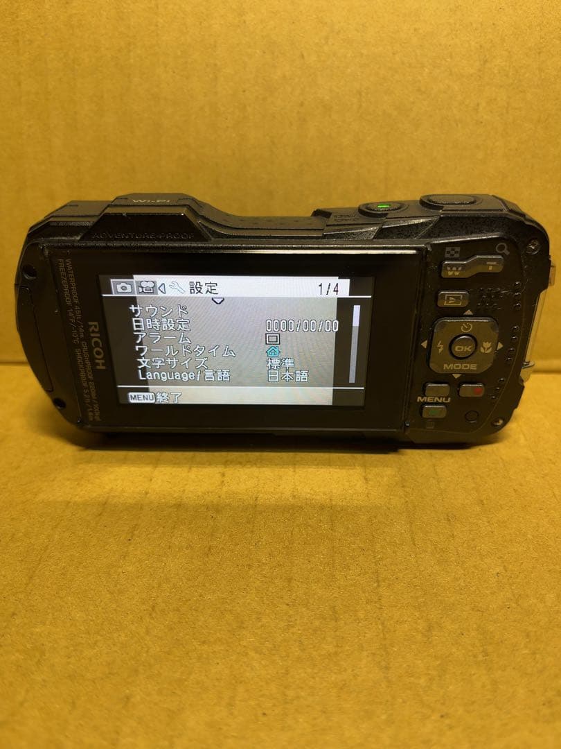 RICOH WG-40W 防水デジタルカメラ 青 美品 - メルカリ