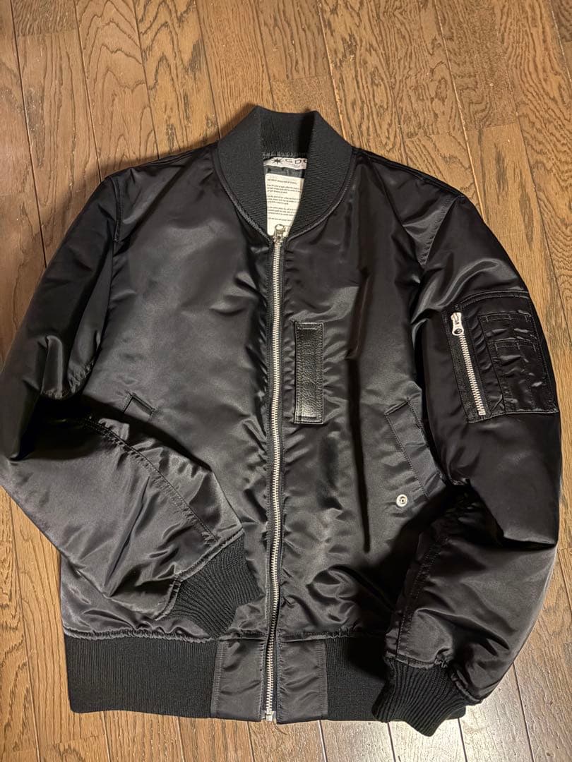 GDC MA-1 フライトジャケット ブラック S DC ディーシー アウター MA-1 メンズ フライトジャケット ミリタリー