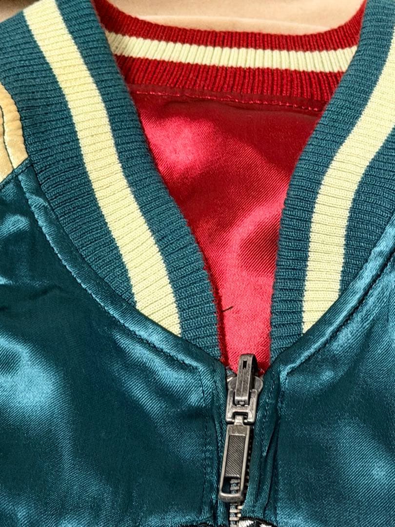 美品2面用 JAPANESE 龍 日本限定 スカジャン vintage レーヨン - メルカリ