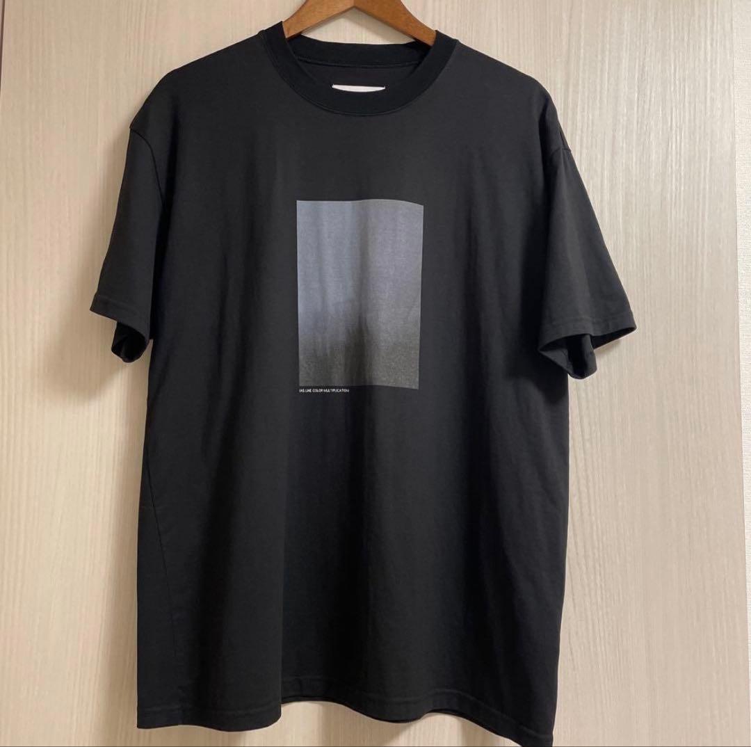 美品 24ss stein PRINT TEE [ LAYERING ] stein / シュタイン】PRINT TEE [ LAYERING ] - BLACK(MERCERISED