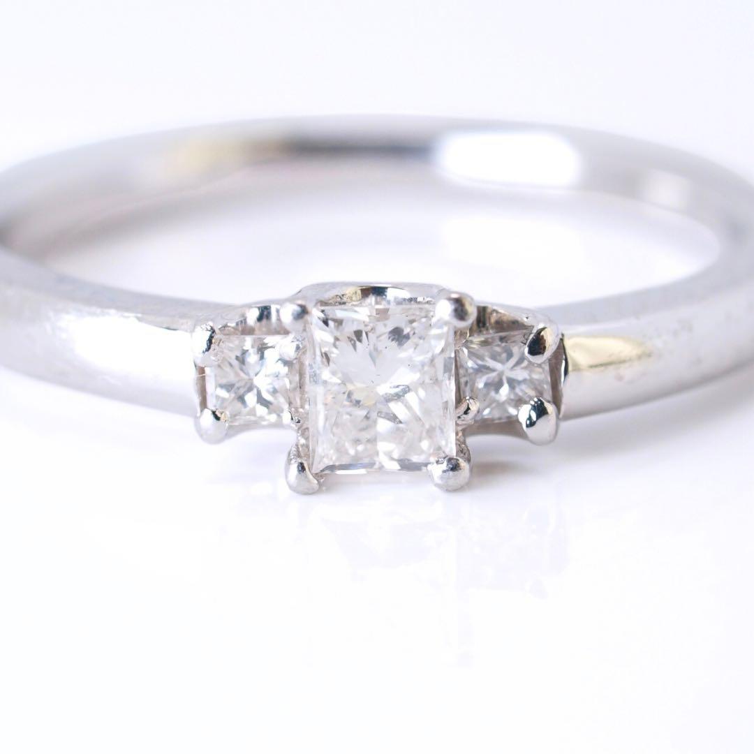 ジュエリーマキ Pt850 3.22g ダイヤ 0.26ct リング 10.5号