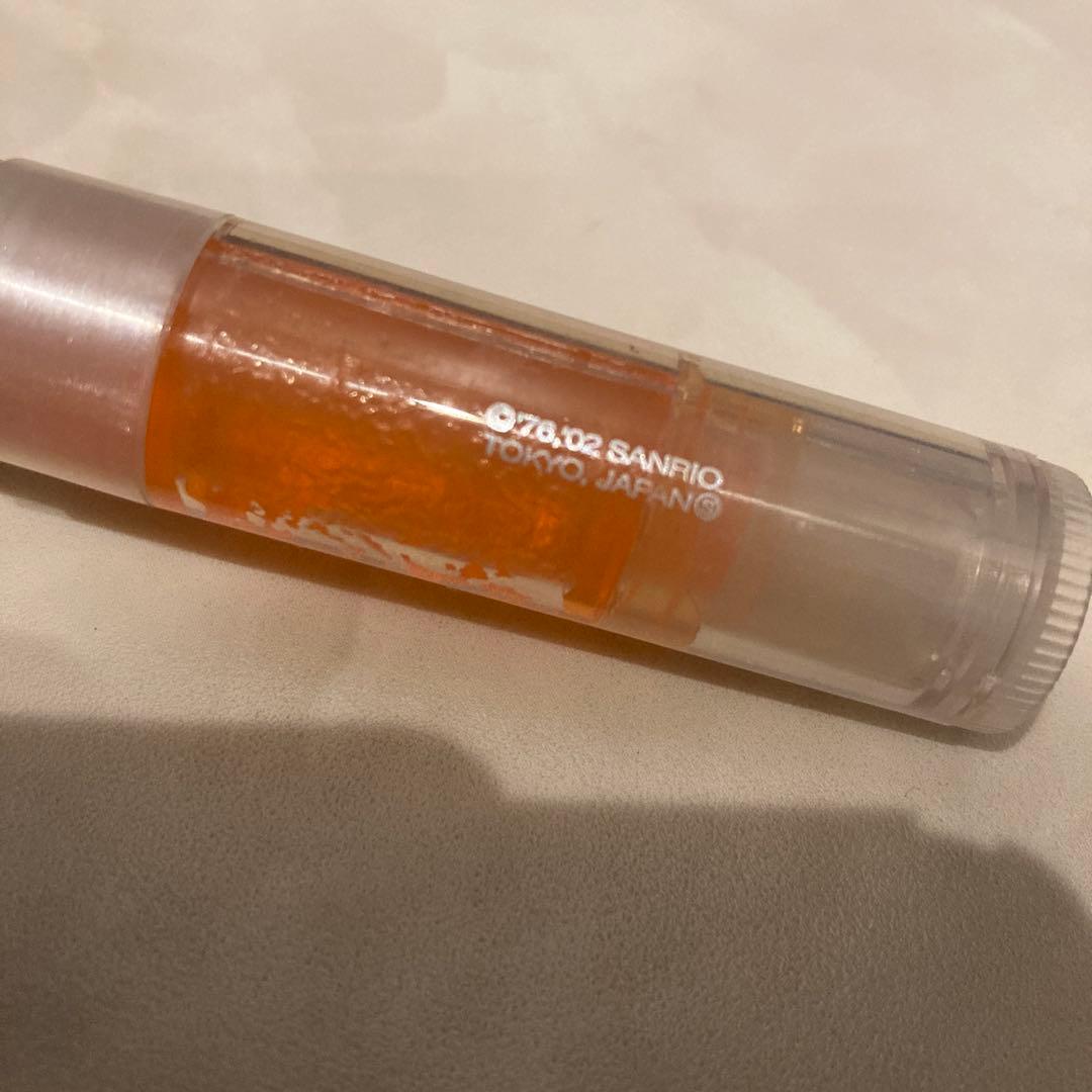 レトロ《2002年 ハローキティ リップバーム》当時物 コスメ☆オレンジ
