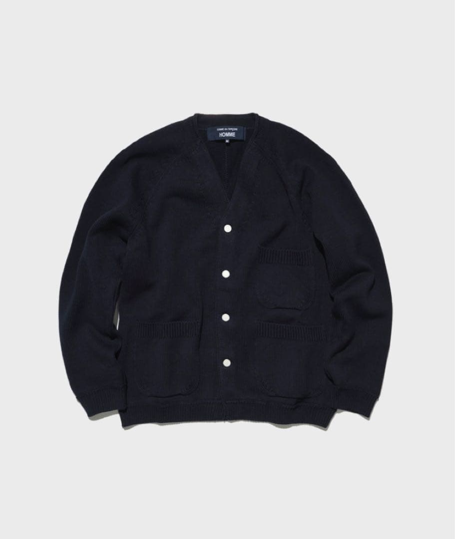 週末限定値下げ コムデギャルソンオム　25fw コットンカーディガン 週末限定値下げ コムデギャルソンオム 25fw コットンカーディガン