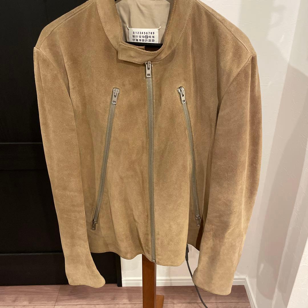 マルジェラ ハの字 ライダース スエード 48 - メルカリ