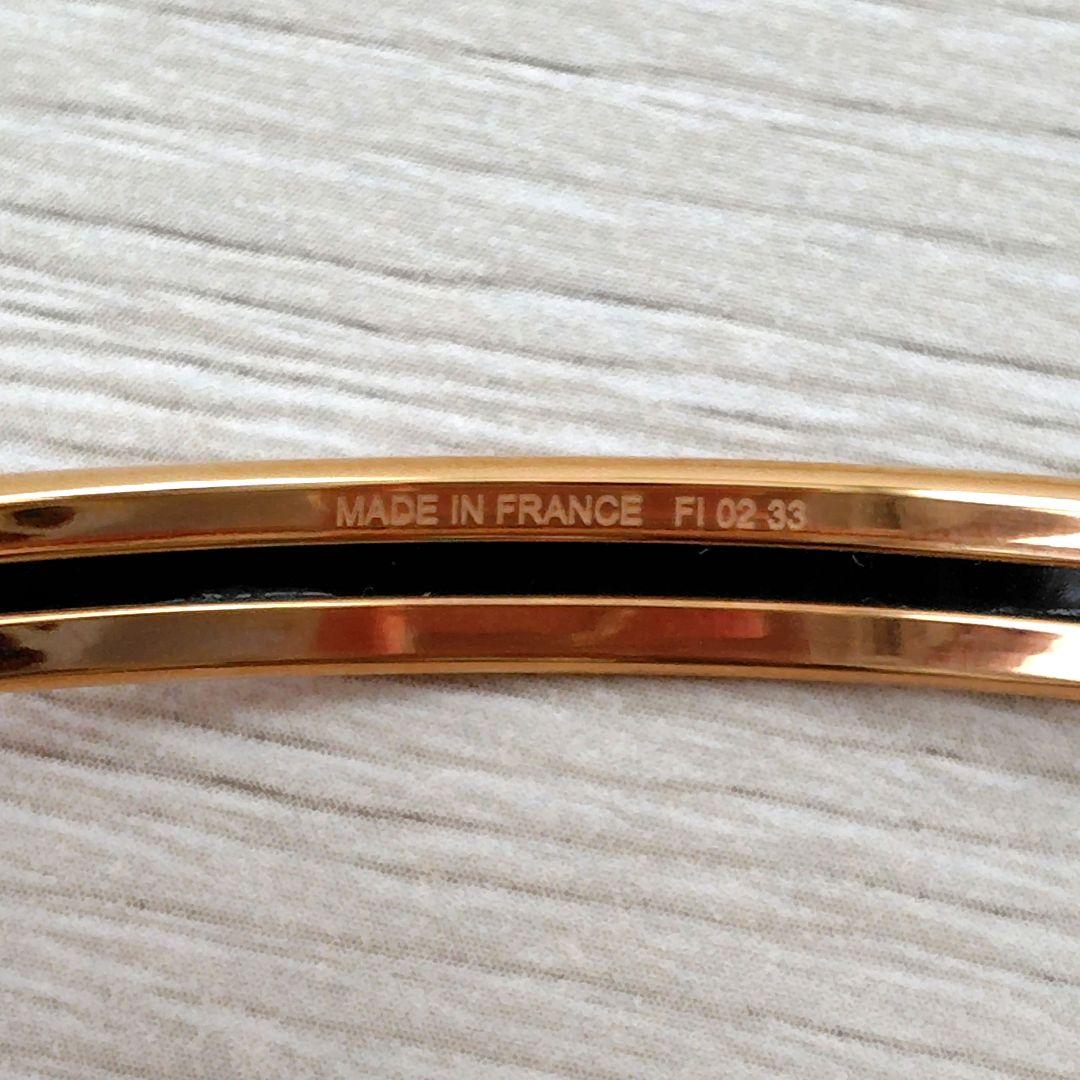 HERMES　エナメルブレスレット《ユニ》ローズ・ボーテ　サイズS　バングル