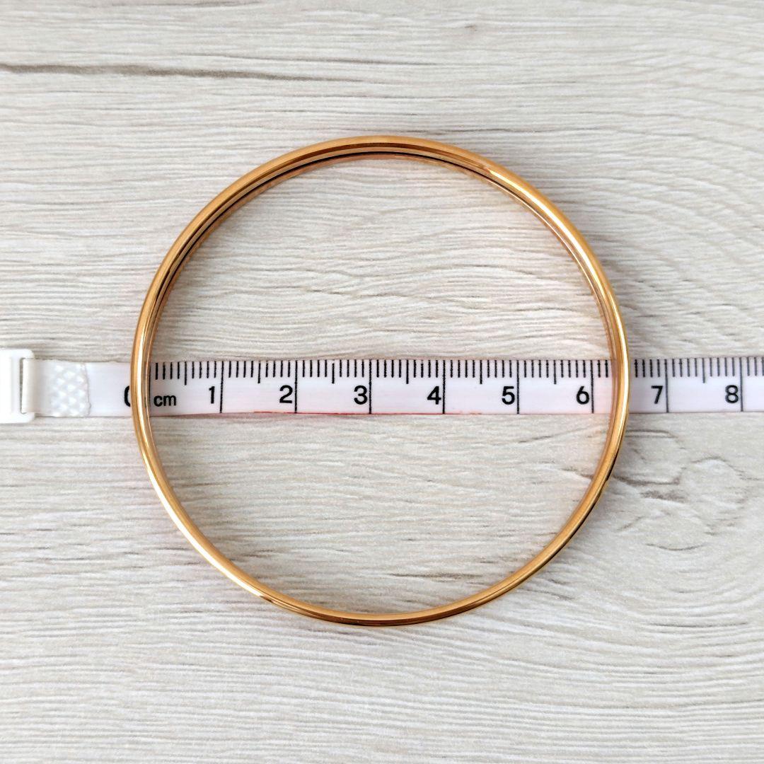 HERMES　エナメルブレスレット《ユニ》ローズ・ボーテ　サイズS　バングル