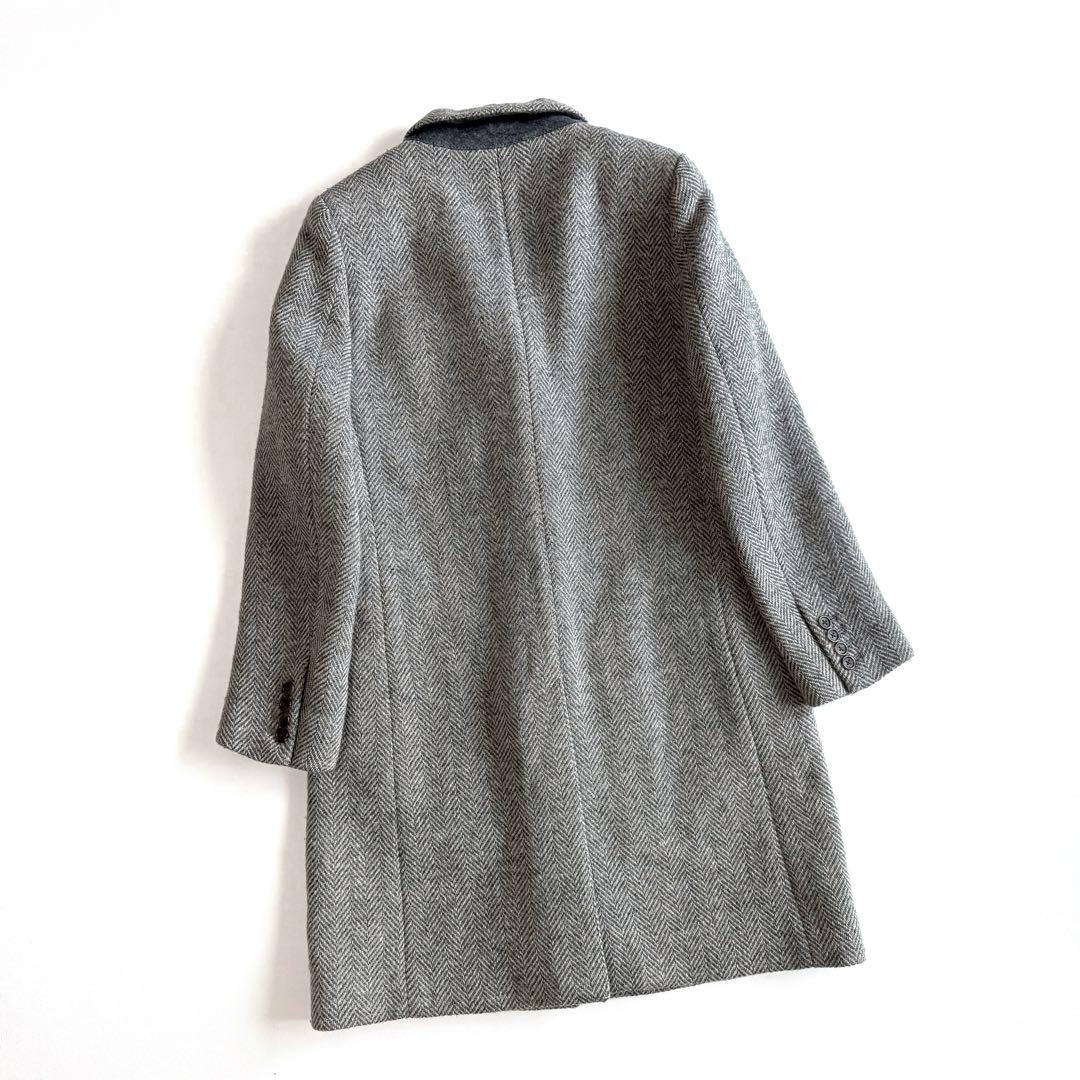 マーガレットハウエル ヘリンボーン ウール 比翼ボタン ツイード