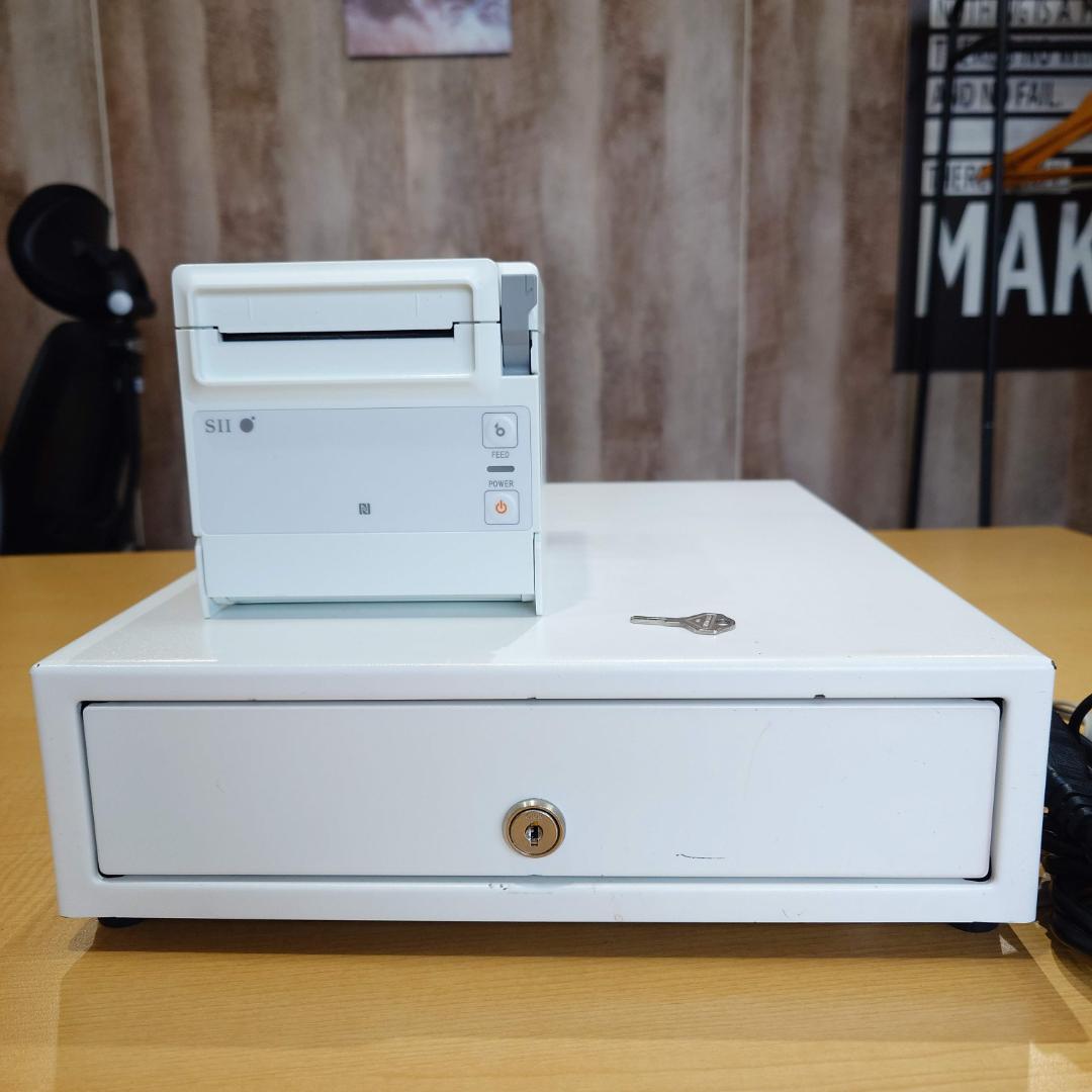 【動作確認済】SII RP-F10 レシートプリンター＋キャッシュドロア 鍵付 RP-F10 ｜ セイコーインスツル SII サーマルレシートプリンター