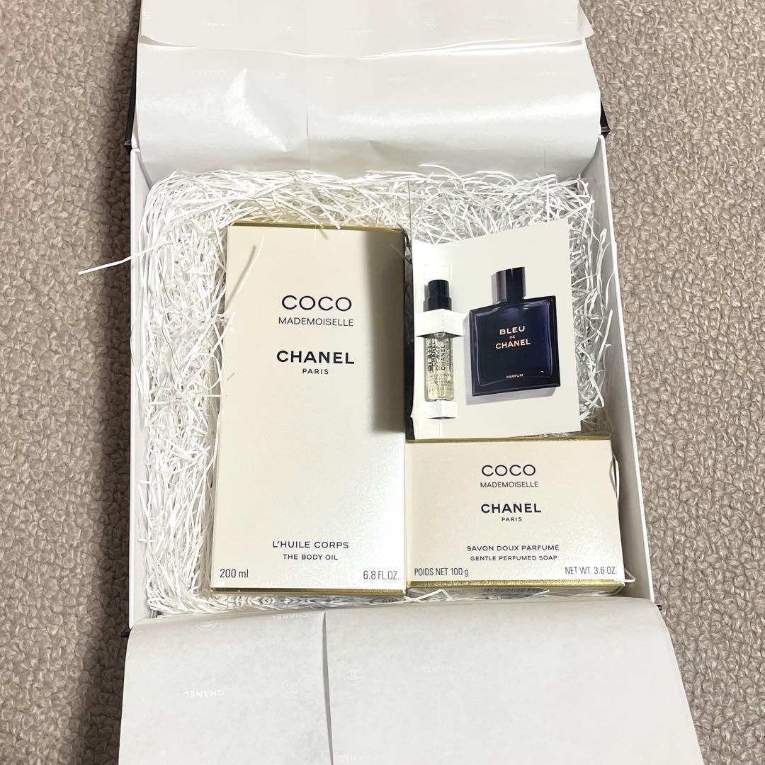 ☆新品未使用☆シャネル マドモアゼル ボディオイル＆石鹸 ギフトセット CHANEL（シャネル） [ショップバッグ付属] ココ マドモアゼル デュオ