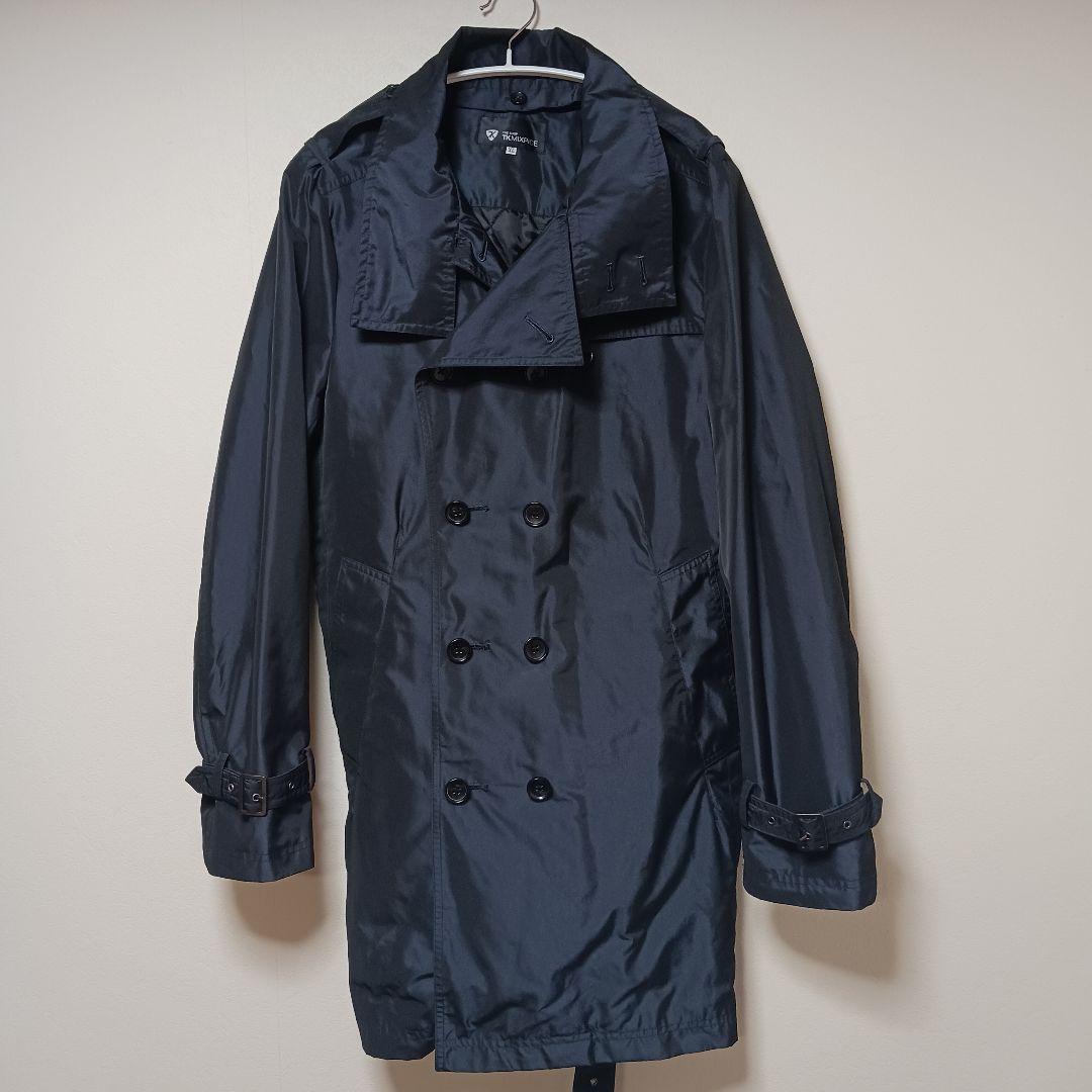 【極美品】タケオキクチ トレンチコート キルティング ライナー付 ブラック XL TAKEO KIKUCHI（タケオキクチ） コート トレンチコート 襟ワイヤー入り