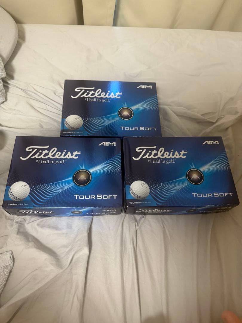 ★新品★タイトリスト ツアーソフトエイム360 ホワイト 3ダース ゴルフボール TOUR SOFT AIM 360 ツアーソフト エイム360 ホワイト