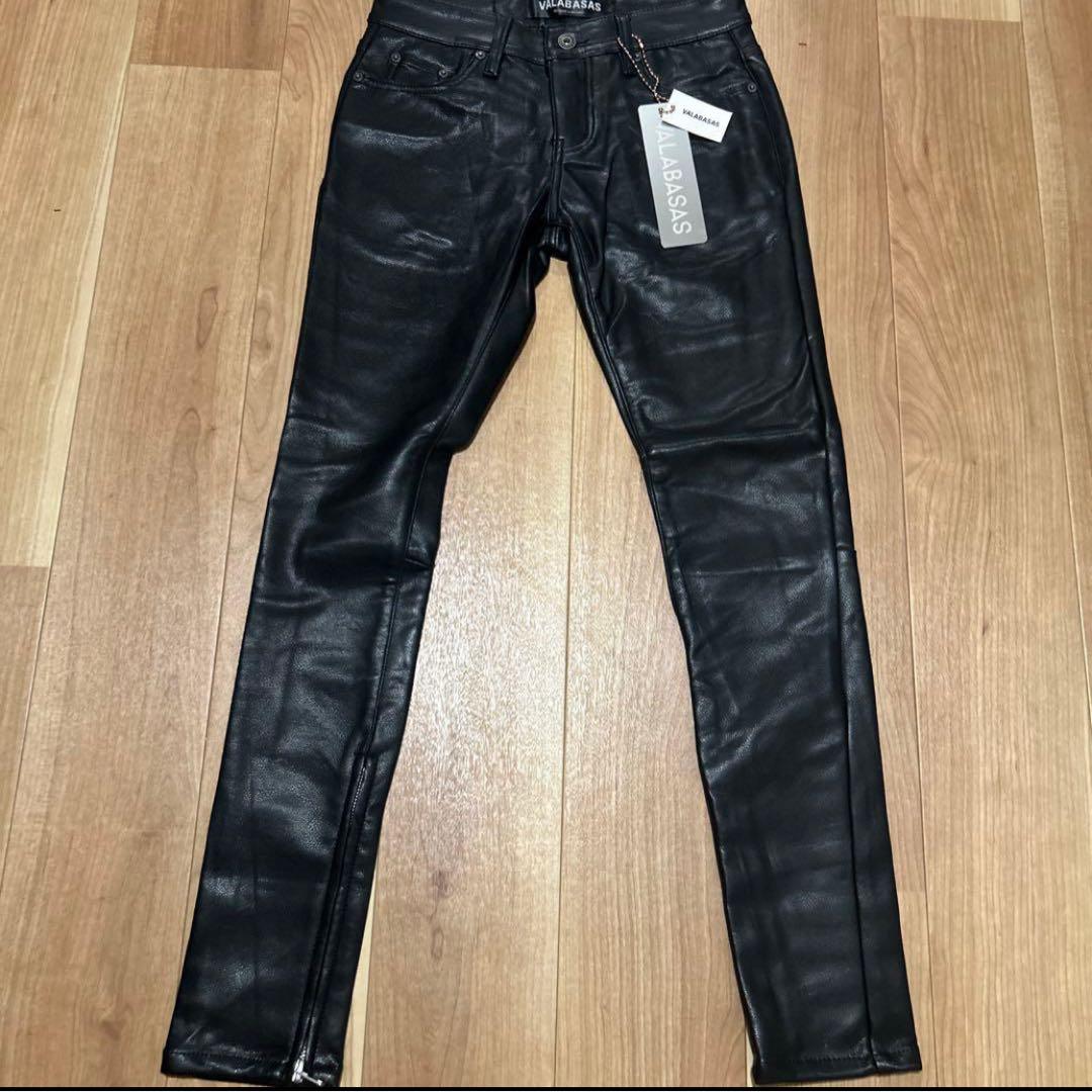 VALABASAS【新品未使用】スキニーチャックレザーパンツ (umiさん専用