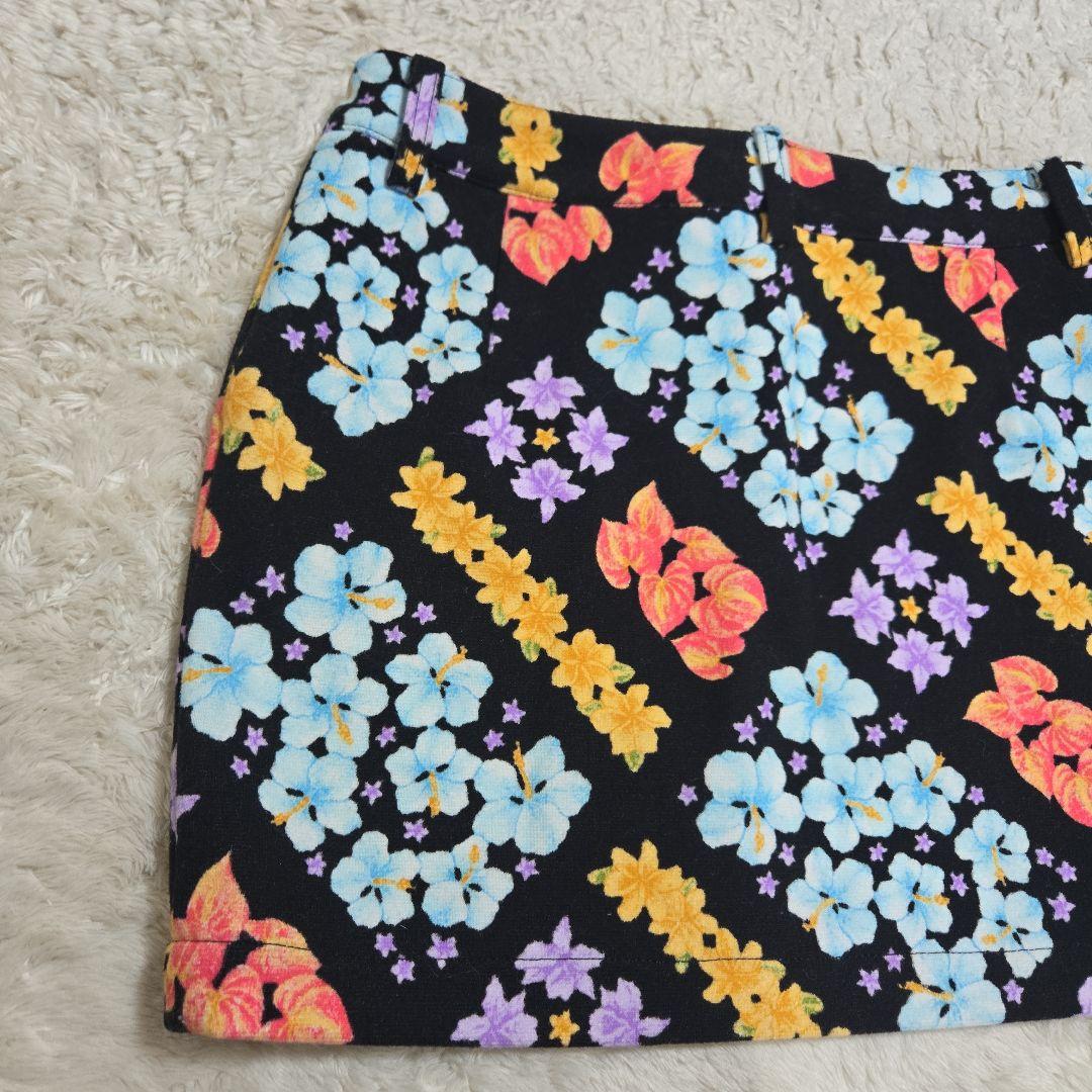 y2k 平成ギャル 希少 アルバローザ ミニスカート ハイビスカス柄 F