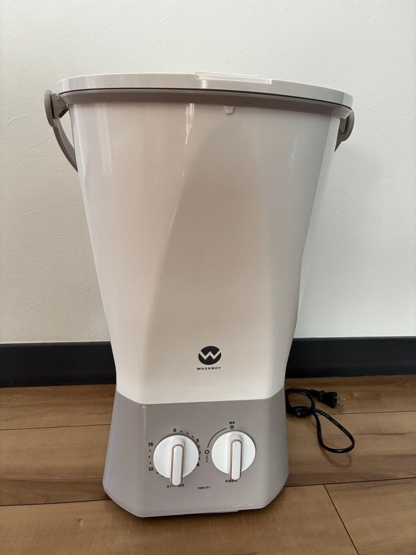 美品 ウォッシュボーイ TOM-12 f 小型洗濯機 2024年製　取説付き ウォッシュボーイ 小型洗濯機 洗剤のオマケつき TOM-12F 小型 ミニ