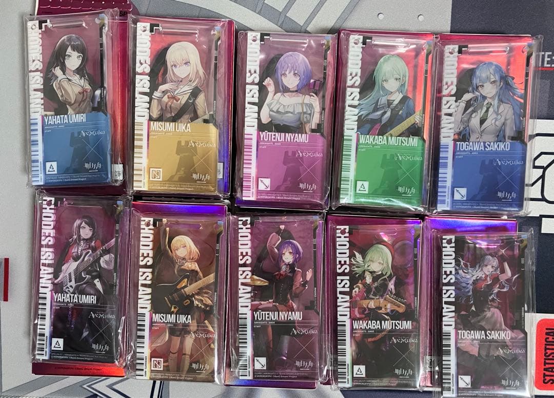 アークナイツ　AveMujica コラボ　通行認証　全種セット アークナイツ×Ave Mujica 通行認証SP アクリルストラップ ボックス（10