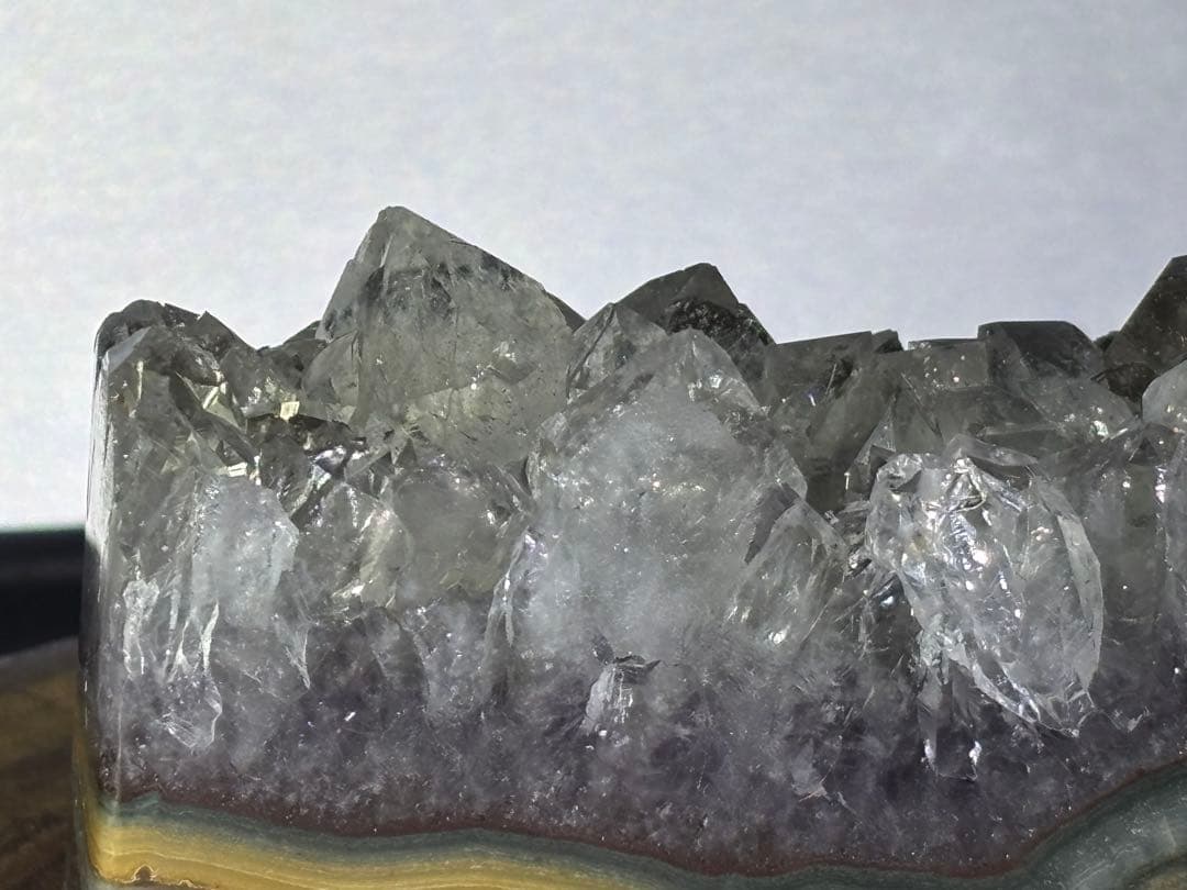 ウルグアイ産 天然非加熱 プラシオライト グリーンアメジスト 244g