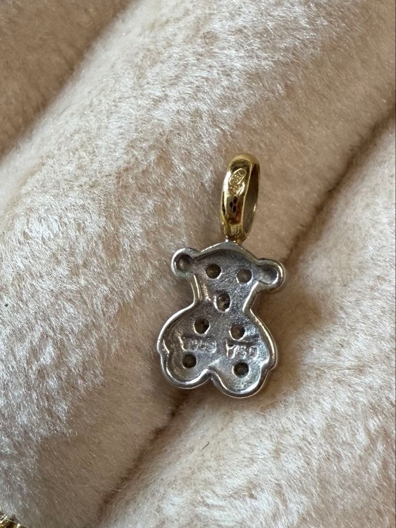 TOUS トウス k18 ダイヤモンド くま テディベア チャーム