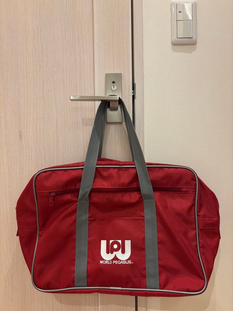 旧ワッペ　赤　ワールドペガサス　jk ワッペ赤　スクバ スクールバッグ 学生鞄 ワールドペガサス WORLD PEGASUS ワッペ 正規