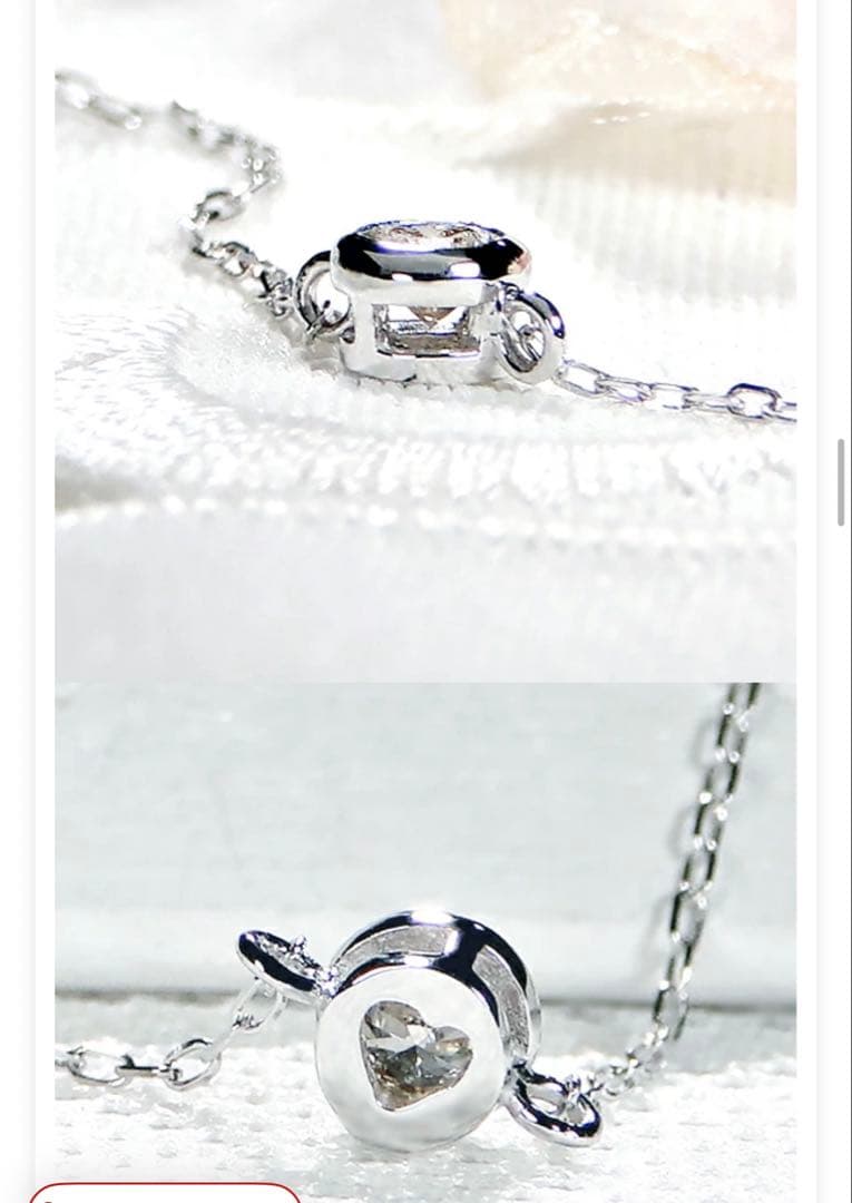 K18ピンクゴールド 天然ダイヤモンドブレスレット　0.1ct