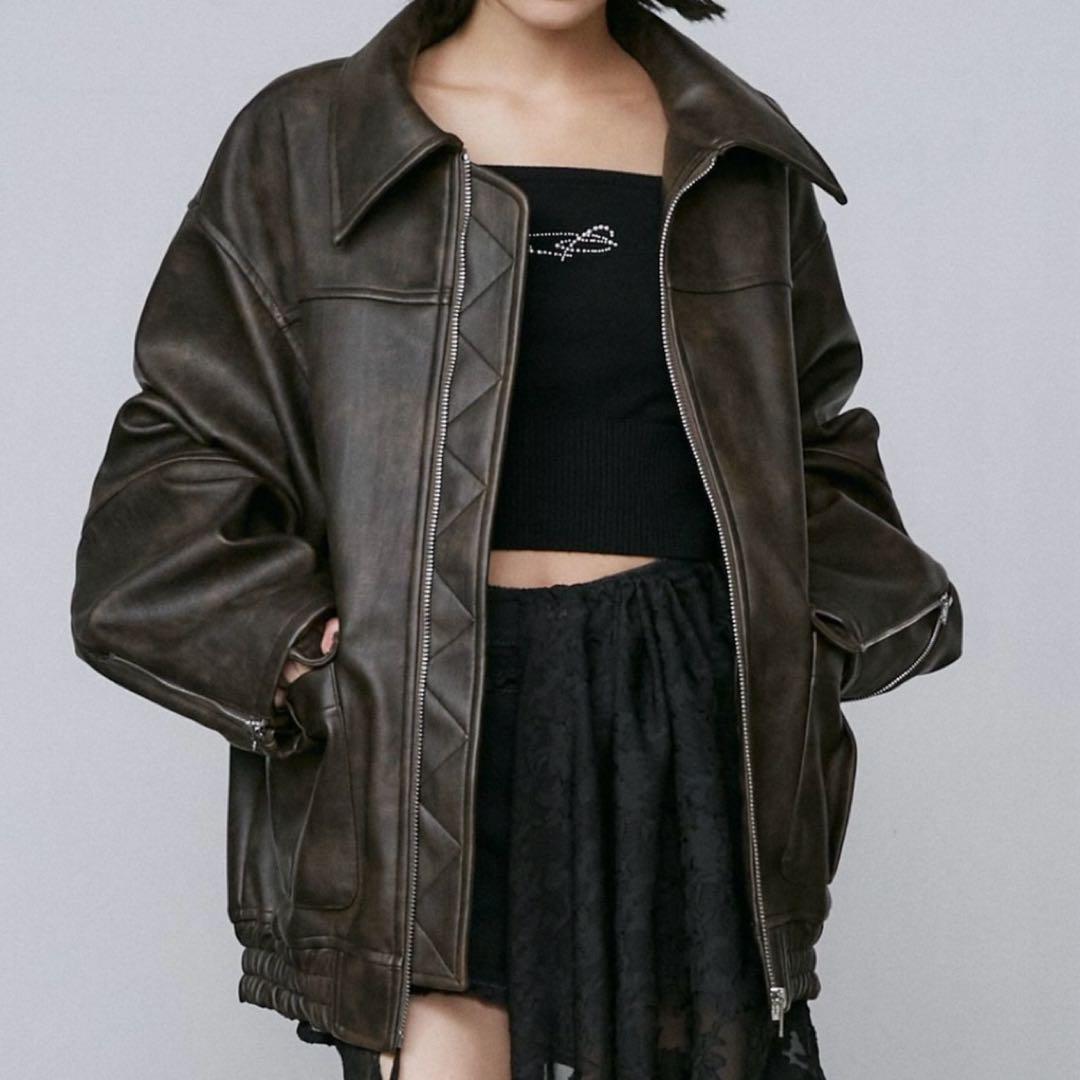 EMOD ヴィンテージオーバーブルゾン EMODA（エモダ）の「ヴィンテージライクオーバーブルゾン（ブルゾン