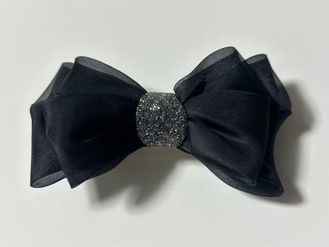 acca ブラックリボン バレッタ（金具8センチ） 自分へ贈るご褒美ギフト| ヘアアクセサリーブランドのアッカ（ACCA