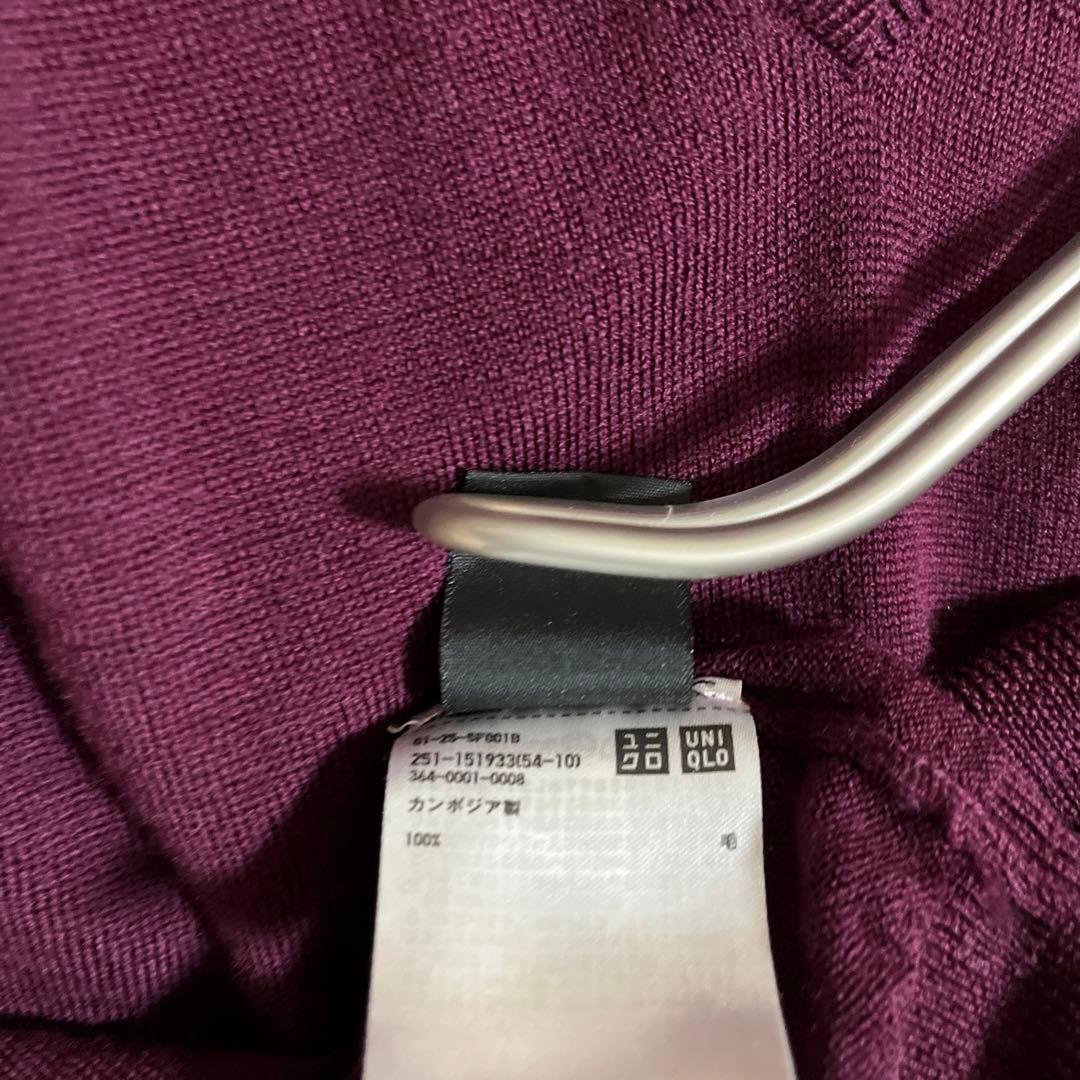 UNIQLO ユニクロ エクストラファインメリノVネックセーター 151933