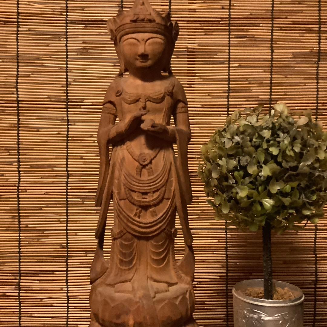 JJF様keep・室町〜江戸期「宝珠観世音菩薩像」飛鳥止利派・奈良・古