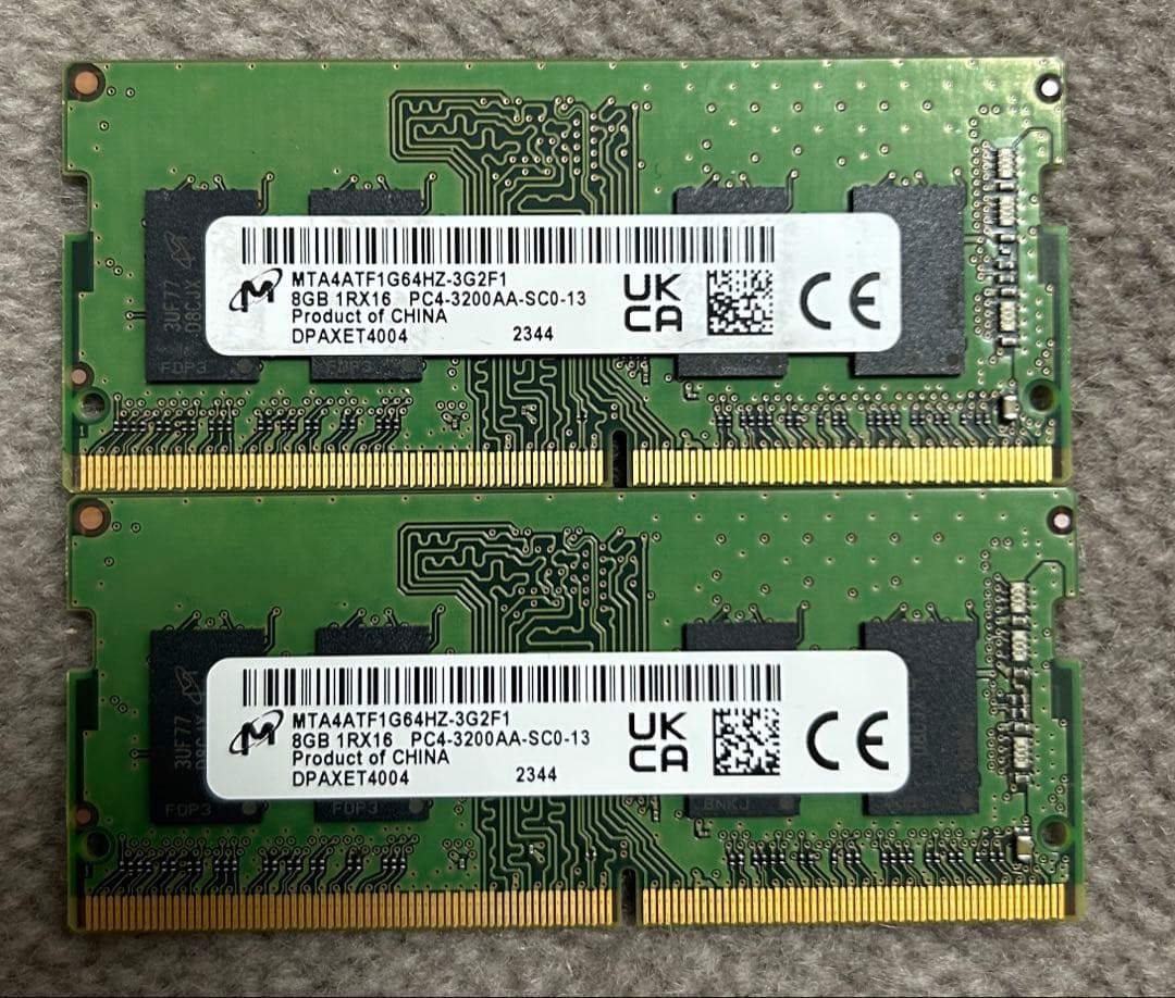 m*o様 DDR4 8GB pc4-3200メモリ 2枚組 16GB 増設メモリ 16GB（8GB×2枚組） DDR4 3200MHz PC4-25600 CL22 288pin