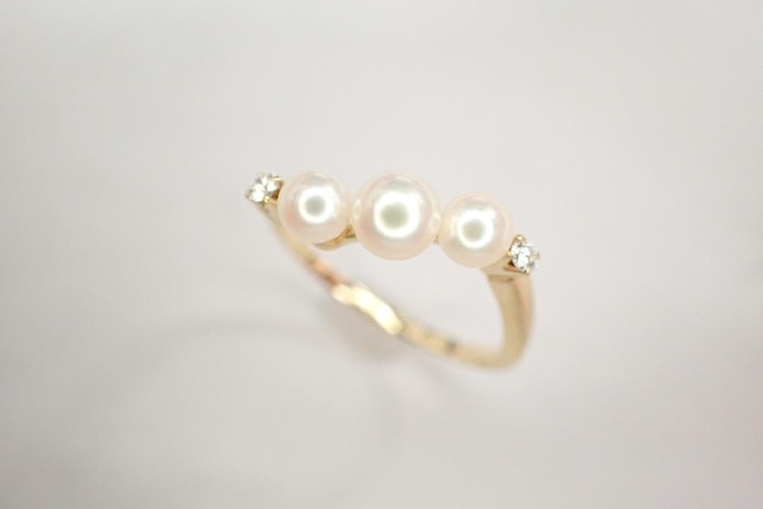 36/美品 ミキモト K18 真珠 ベビーパール約3.6-4.3 リング 指輪 楽天市場】ミキモト ベビーパール 真珠 リング・指輪 K18イエロー