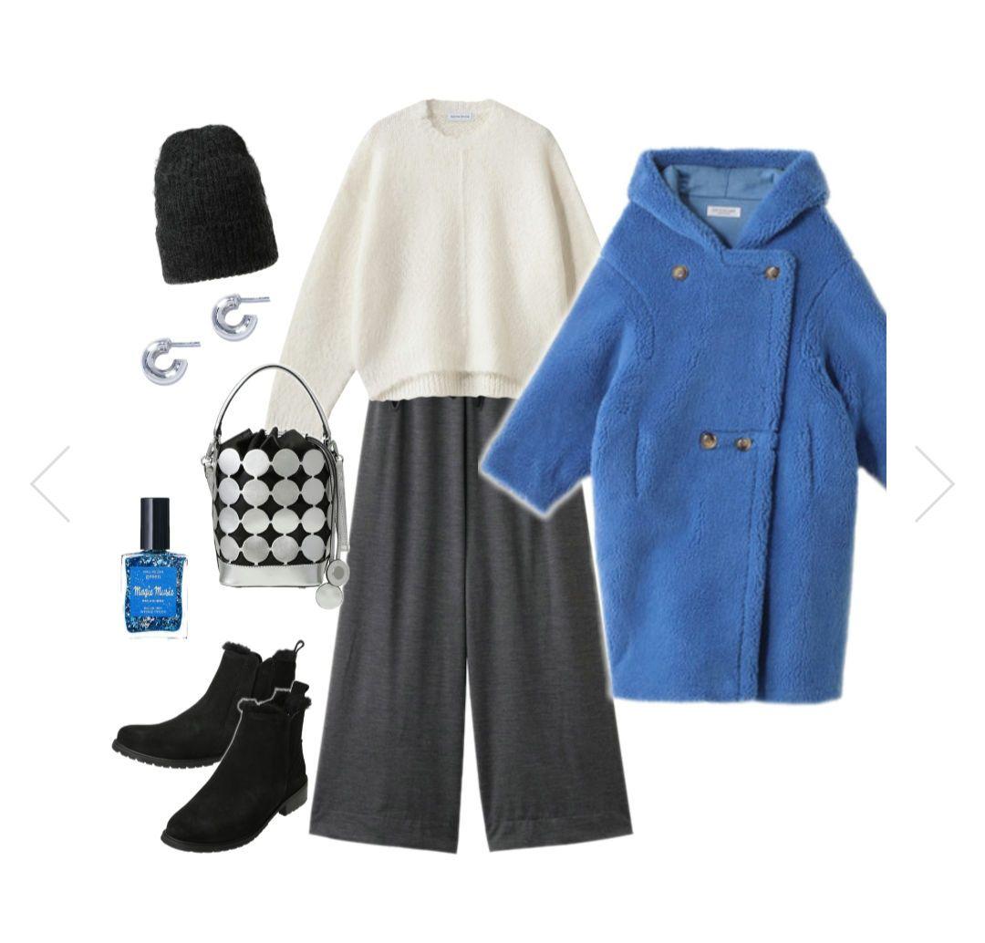 こ様へ」LIGNAGGIO ブルーフードコート - メルカリ