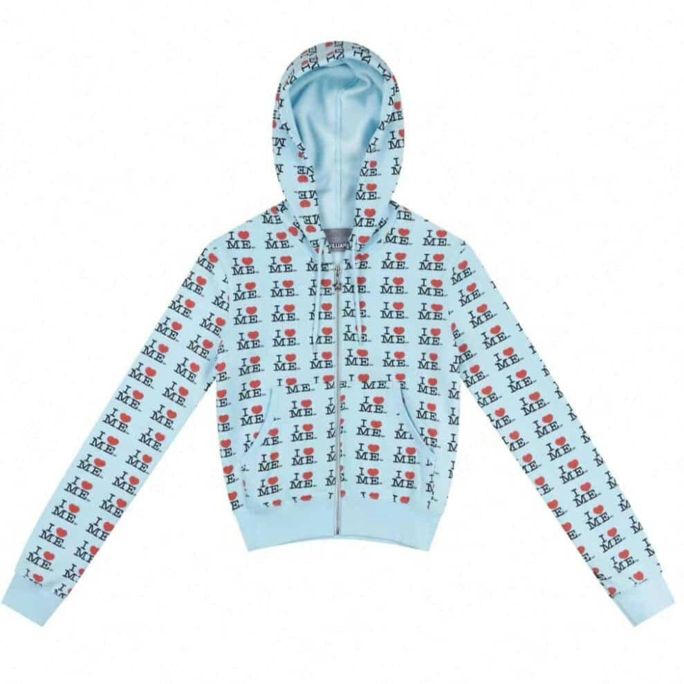 Ashley Williams i hart me ジップパーカー 水色 - メルカリ