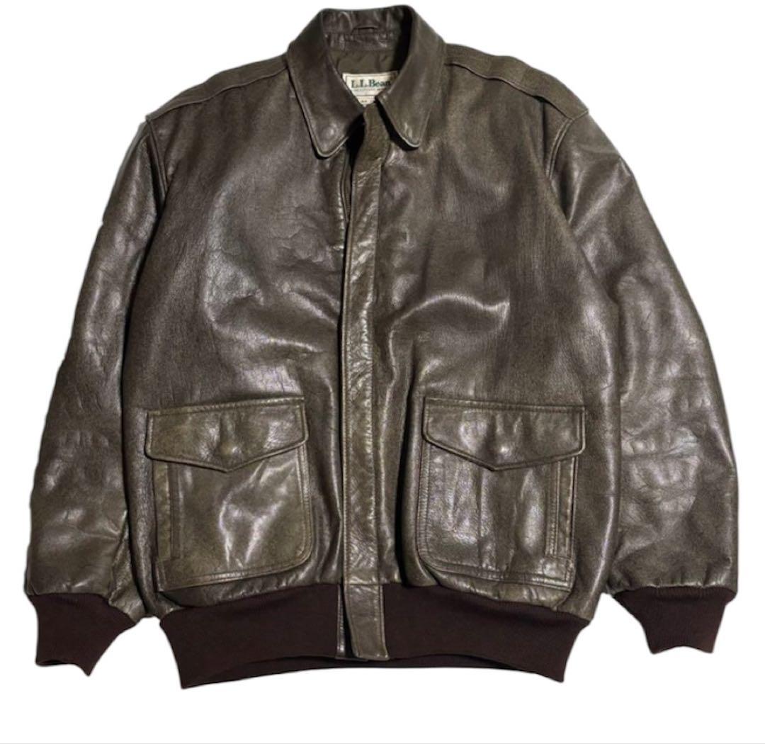 L.L.Bean A-2 本革 レザージャケット　80s